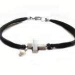 Silver Cross Bracelet Wire ..