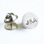Tie Tack Monogram Lapel Pin..