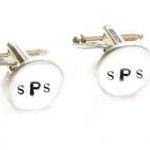 Round Initial Metal Hand St..