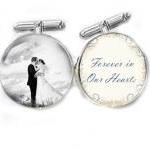 Wedding Photo Cufflinks Cus..