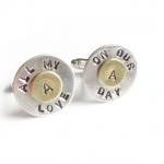 All my love Initial Cufflin..