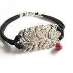 3 Owl Bracelet Wire Wrapped Black Leather Suede Jewelry with Pearl and Bead charm