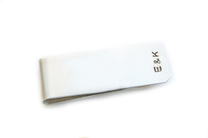 Custom Aluminum Money Clip Men Father Gift Keepsake Accessory Wedding
